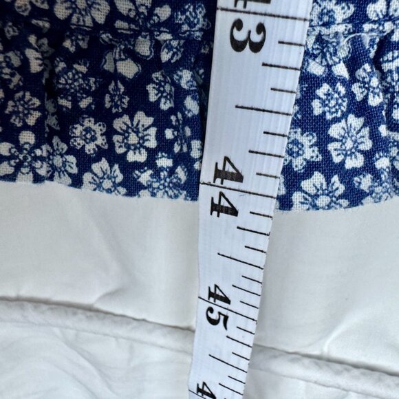 Aritzia Wilfred Polly Blue w White Floral Print Midi Dress - Picture 15 of 15